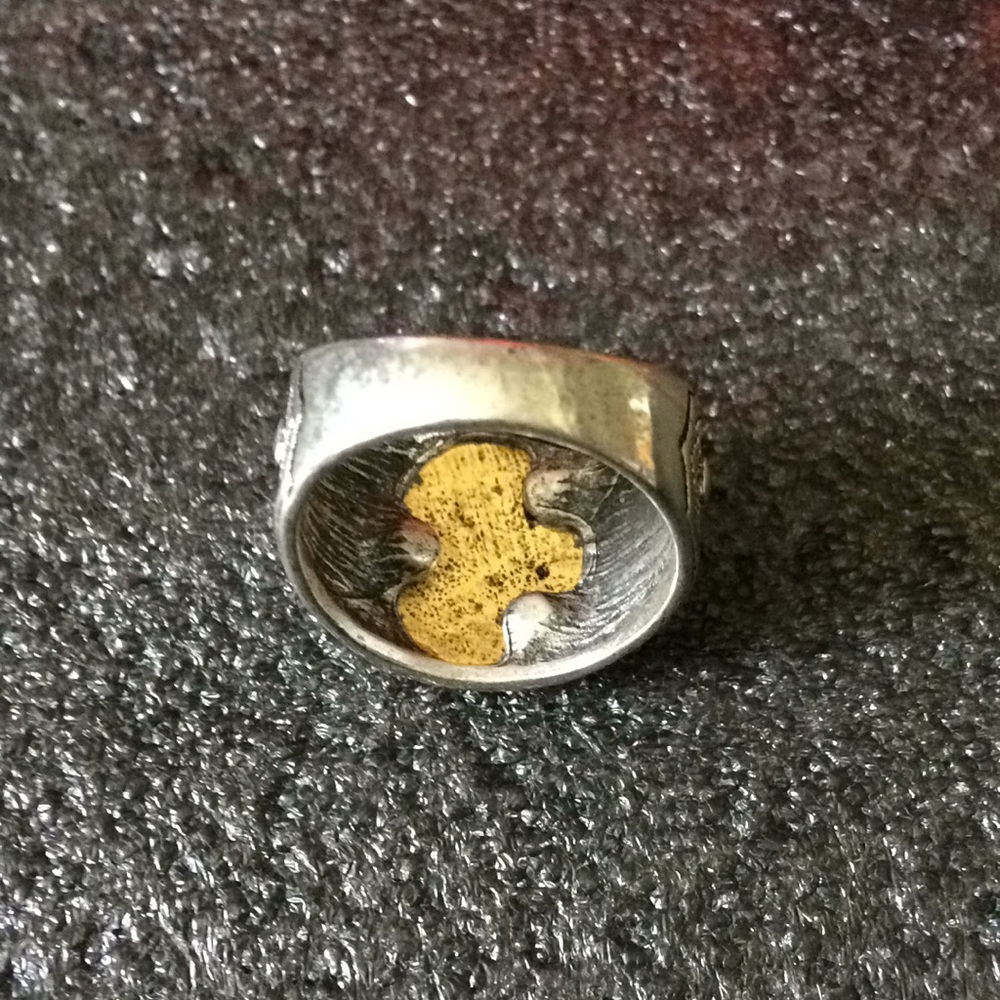 Vintage Brass Tree Ring - image 3